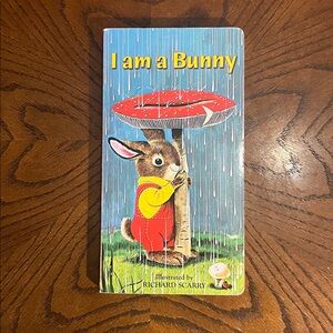 Richard Scarry kids board book | I am a Bunny | 1991 | Golden Sturdy Book